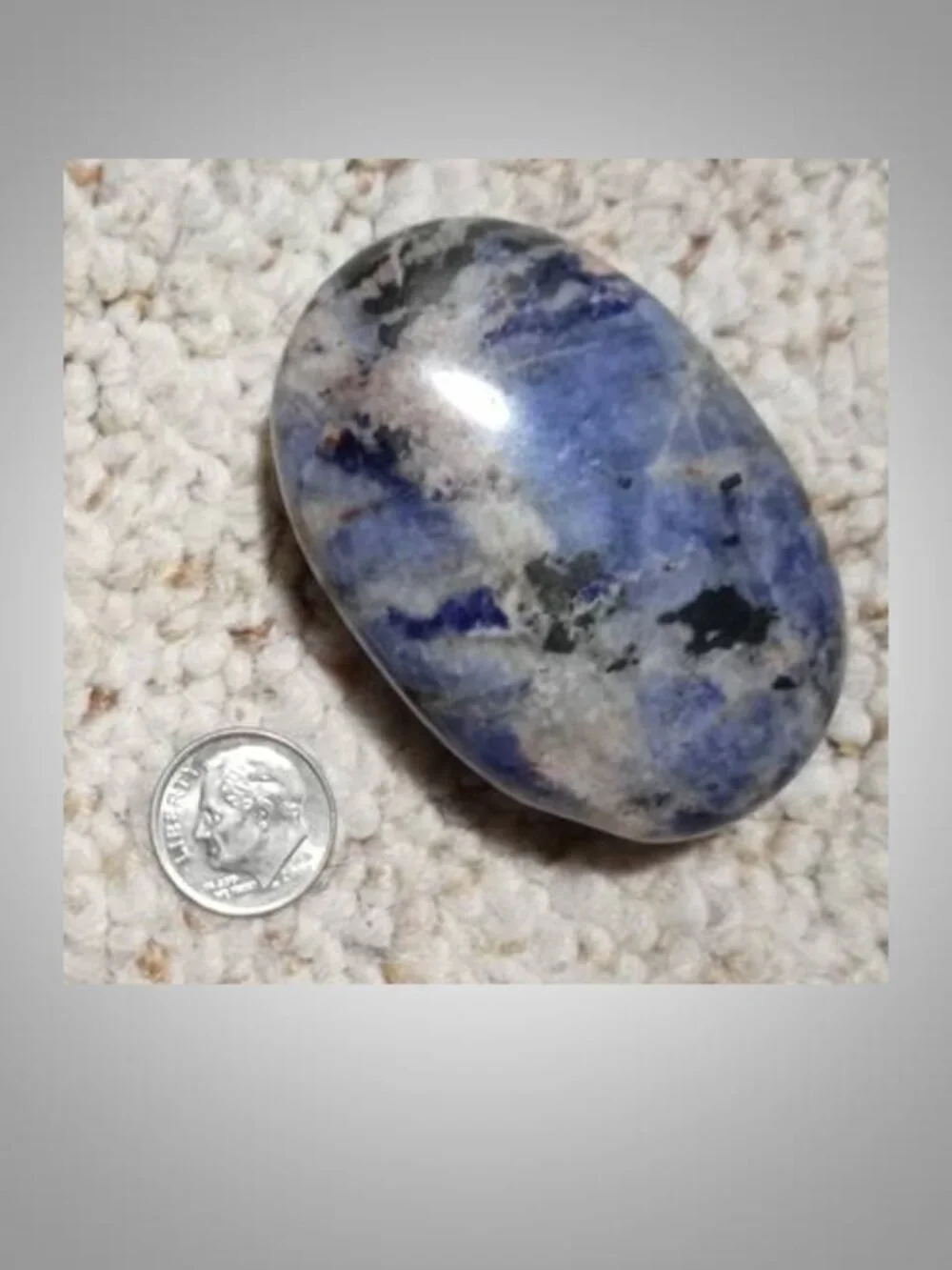 Lapis Lazuli palm stone 03 crystal mineral stone